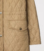 Burberry Beige Nylon Quilted Hooded Parka