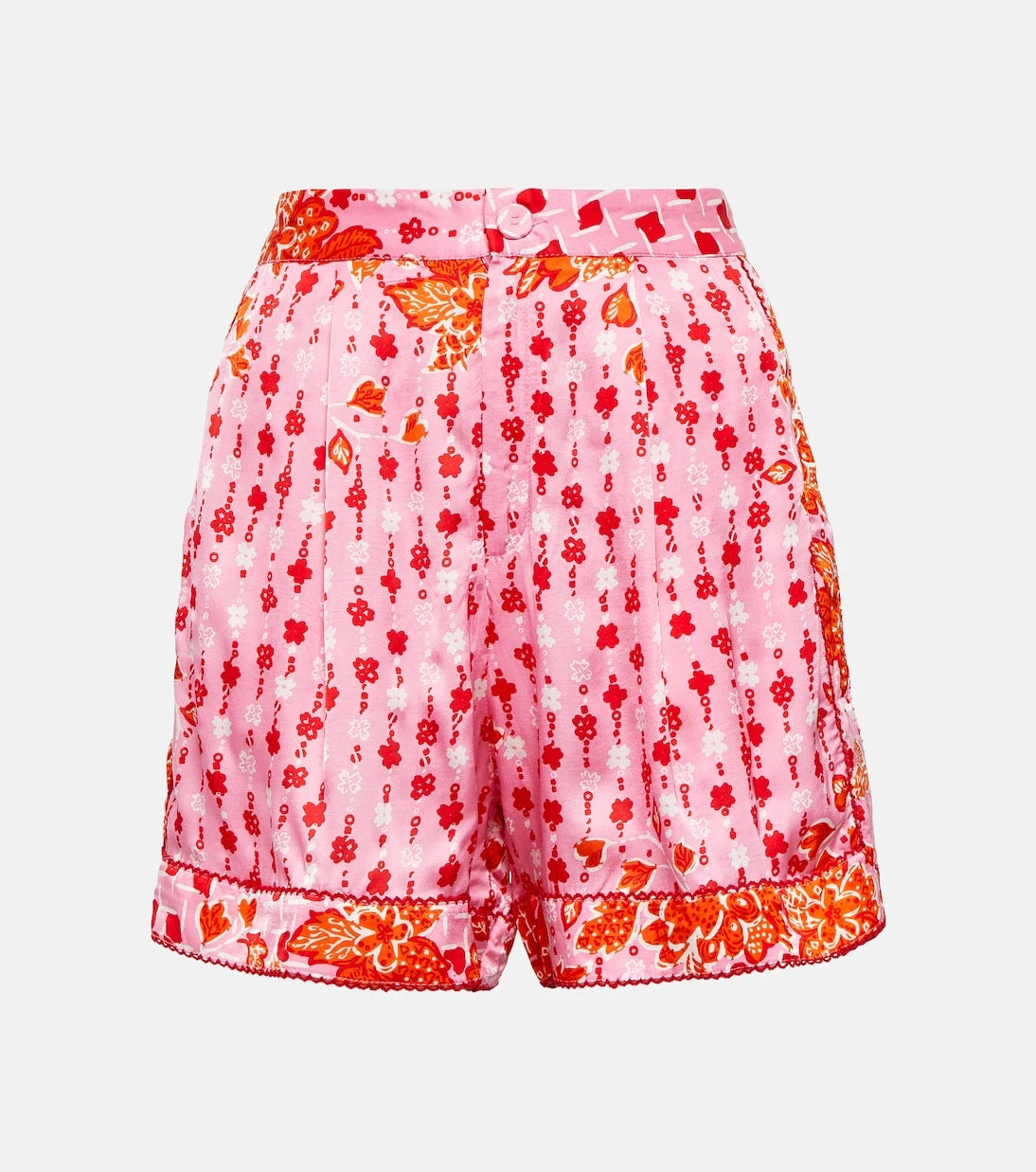 Poupette St Barth - Isabelle floral satin shorts