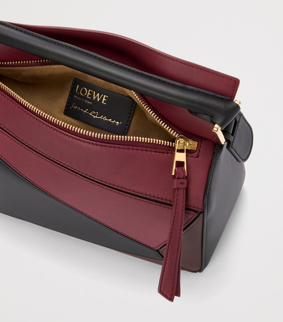 LOEWE x Albers Leather Puzzle Top-Handle Bag