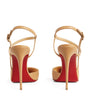Christian Louboutin Red Jenlove Leather Pumps 100