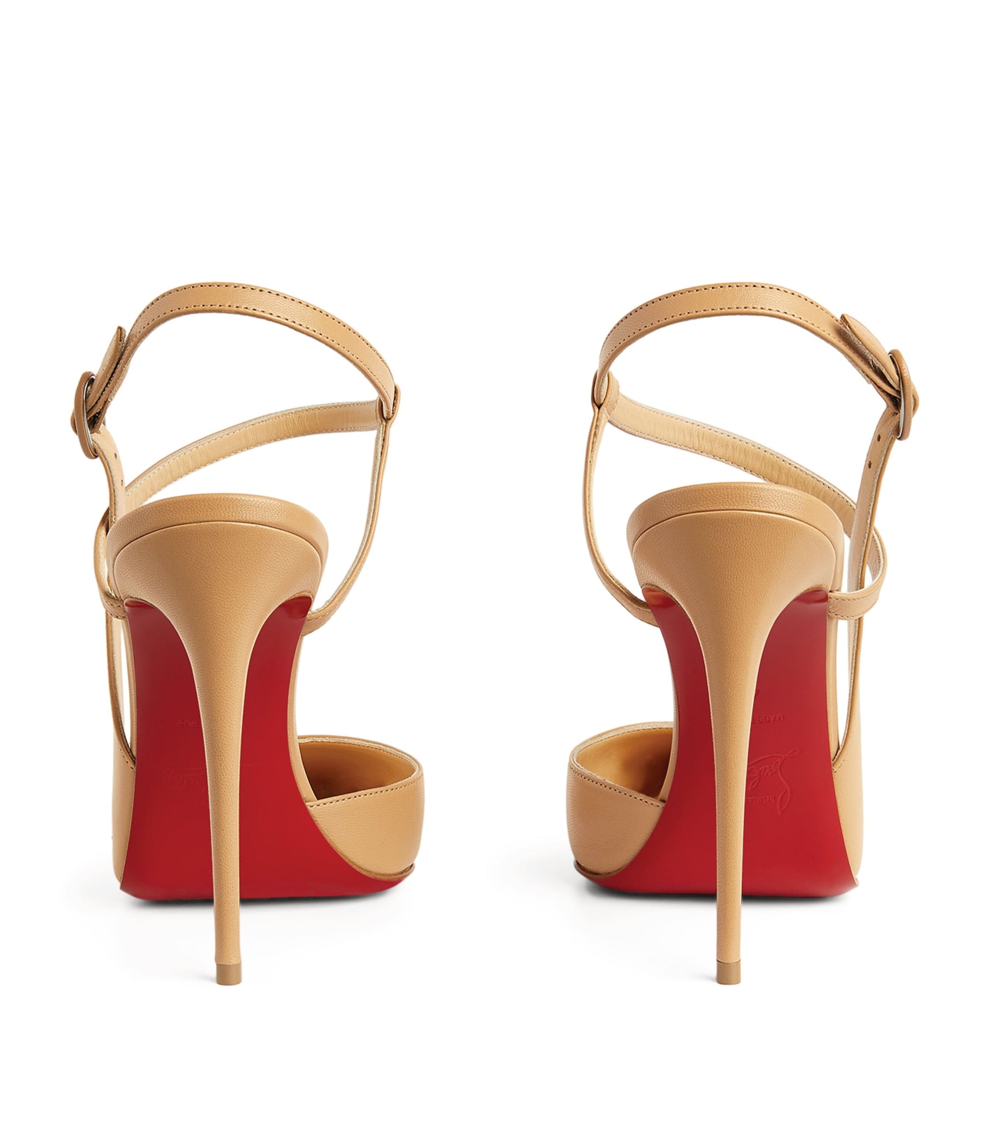 Christian Louboutin Red Jenlove Leather Pumps 100