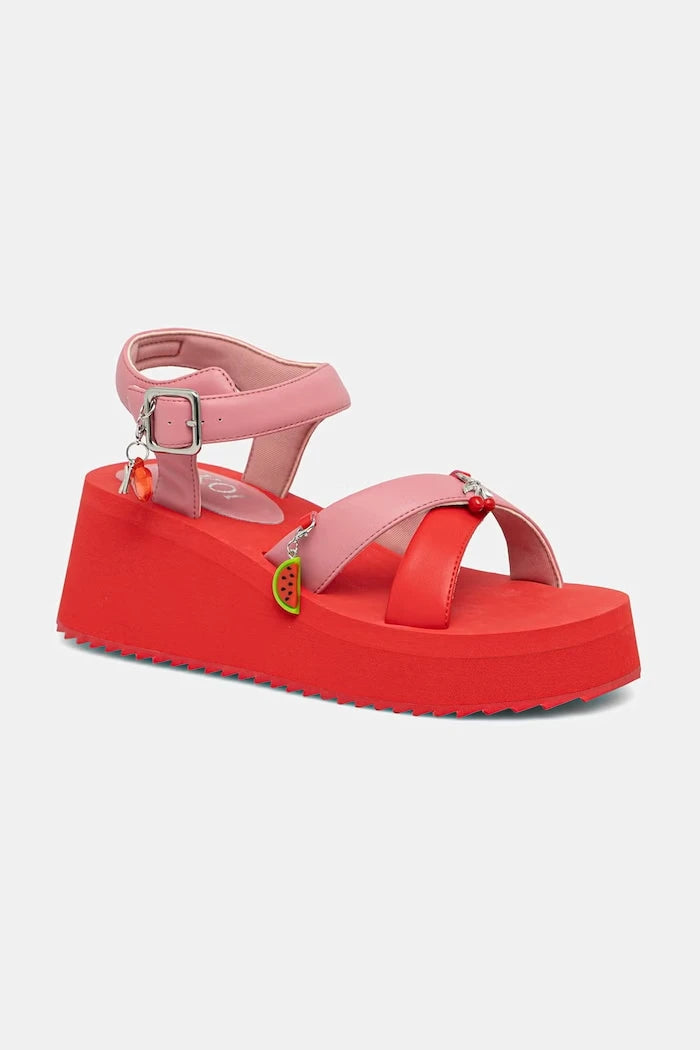 Koi Footwear kadın platform sandaletleri Orchard Flatform Charm Sandals