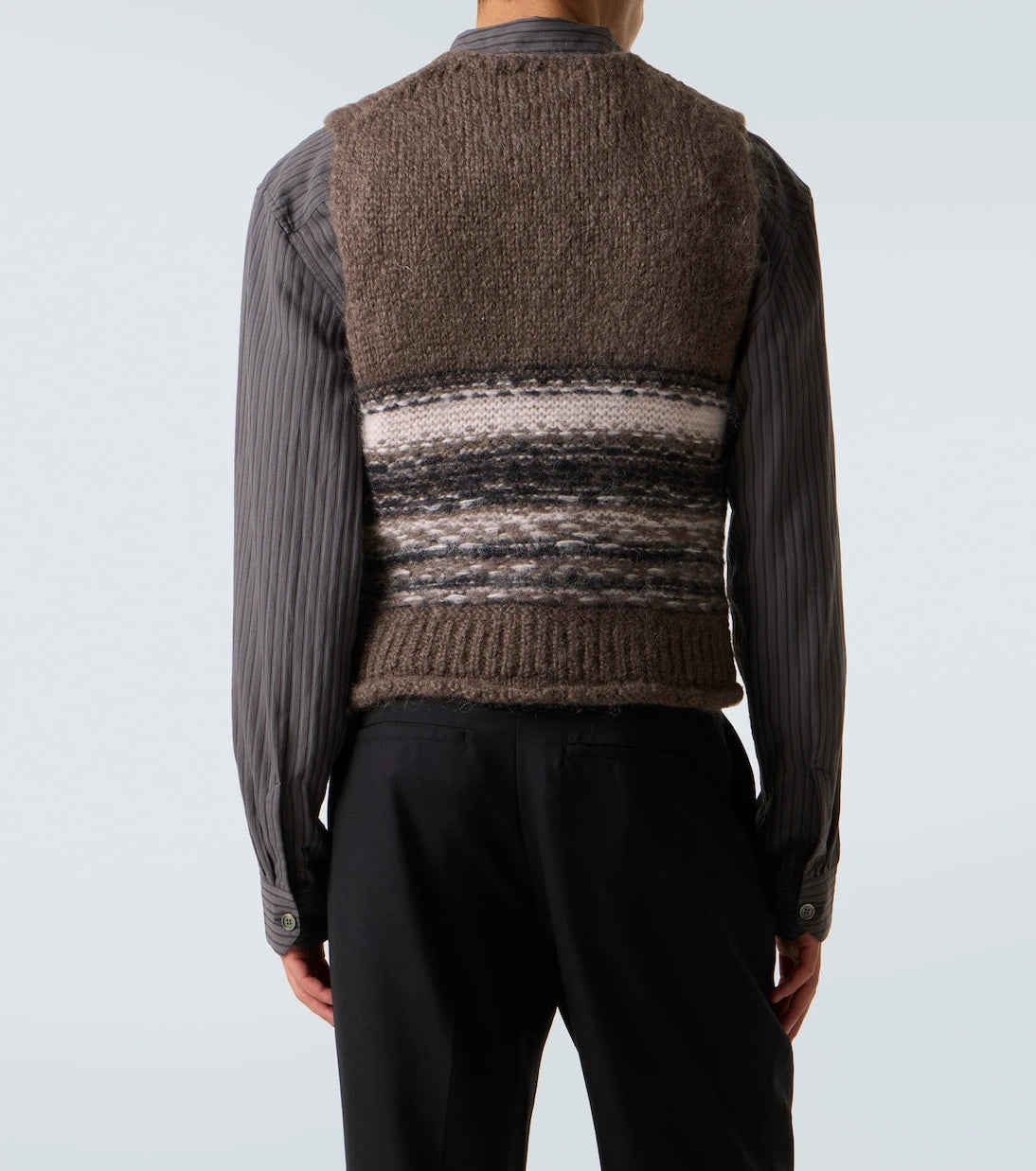 Our Legacy - Pleaser striped wool and mohair sweater vest