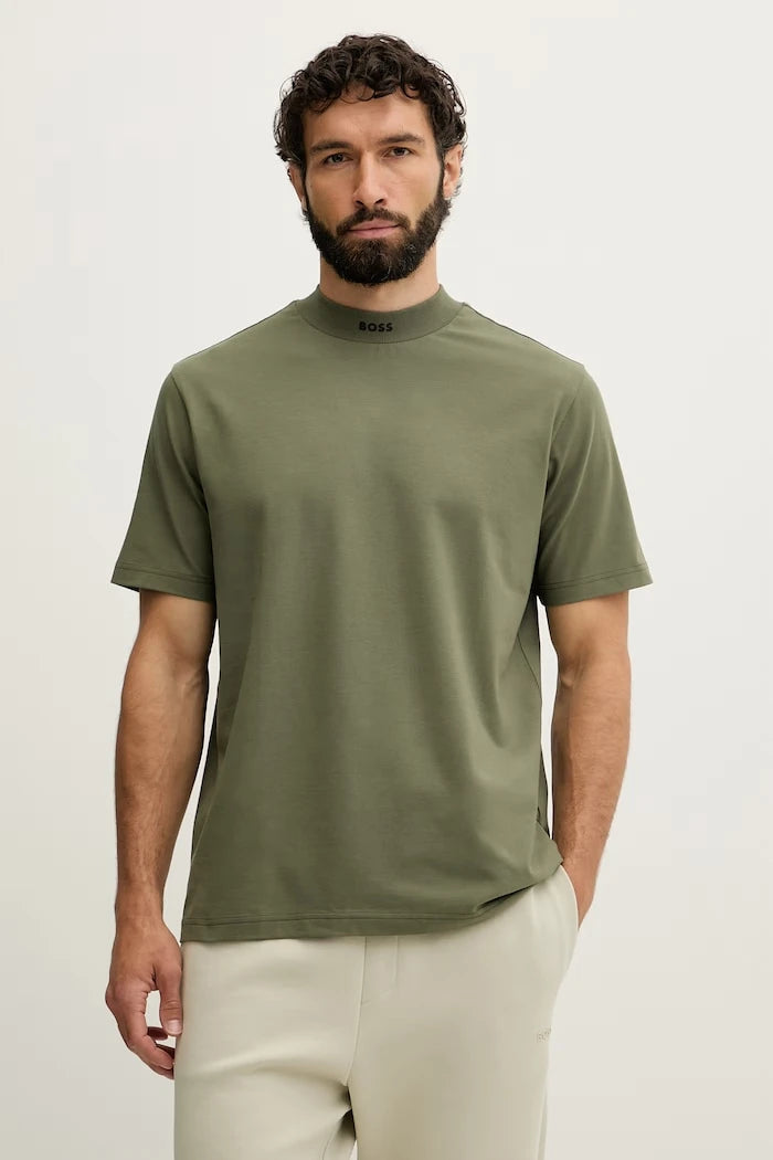 BOSS Green Erkek Pamuk Elastan Tişört Tee Collar