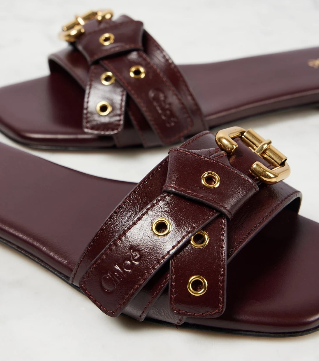 Chloé - Mae embellished leather sandals