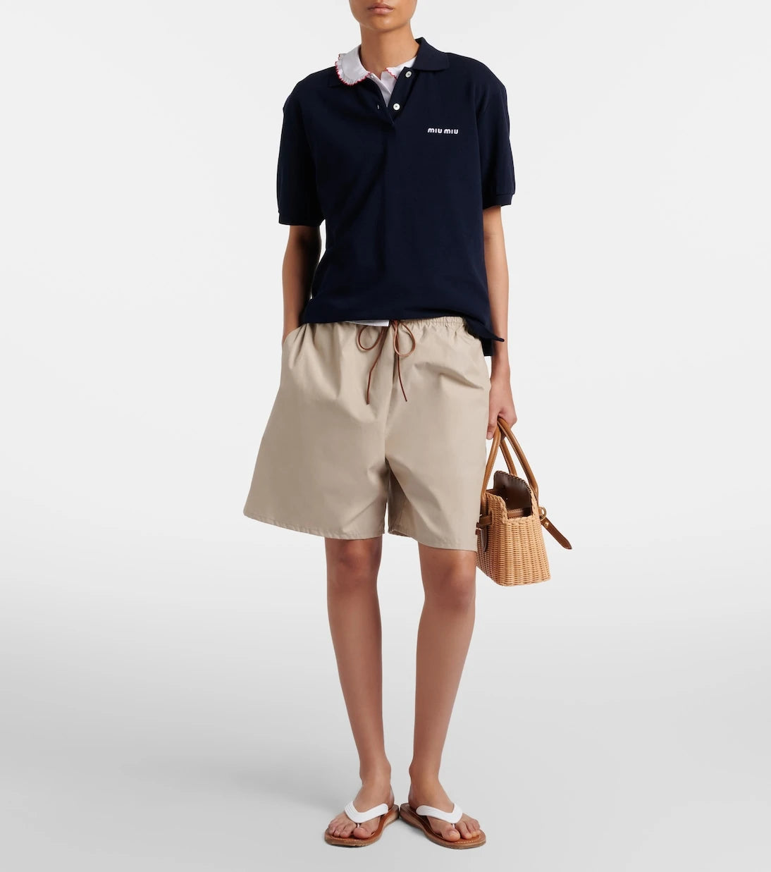 Miu Miu - Aventure wicker top-handle bag
