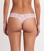 Hanky Panky Pink Lace Low-Rise Thong