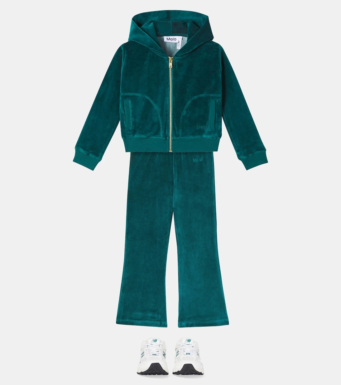 Molo - Annie cotton-blend velveteen sweatpants