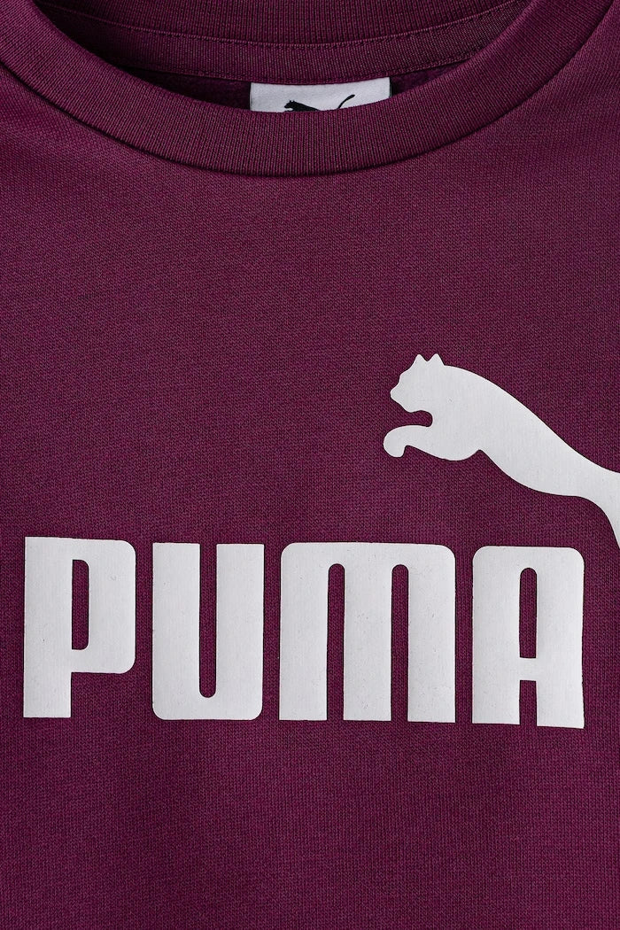 Puma çocuklar için pamuklu spor takım MINICATS ESS Crew Set FL INF