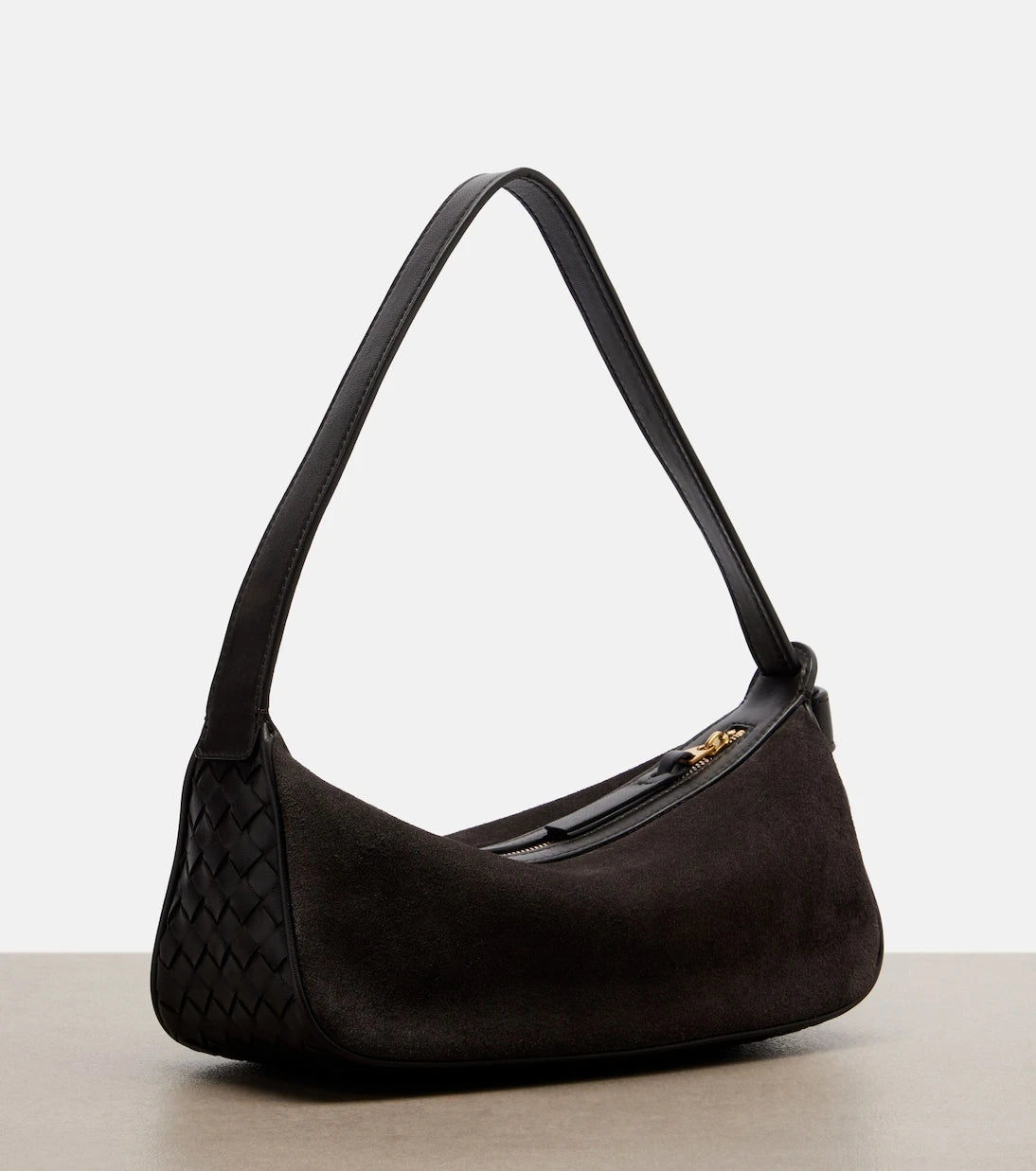 Bottega Veneta - Nodo Small suede shoulder bag