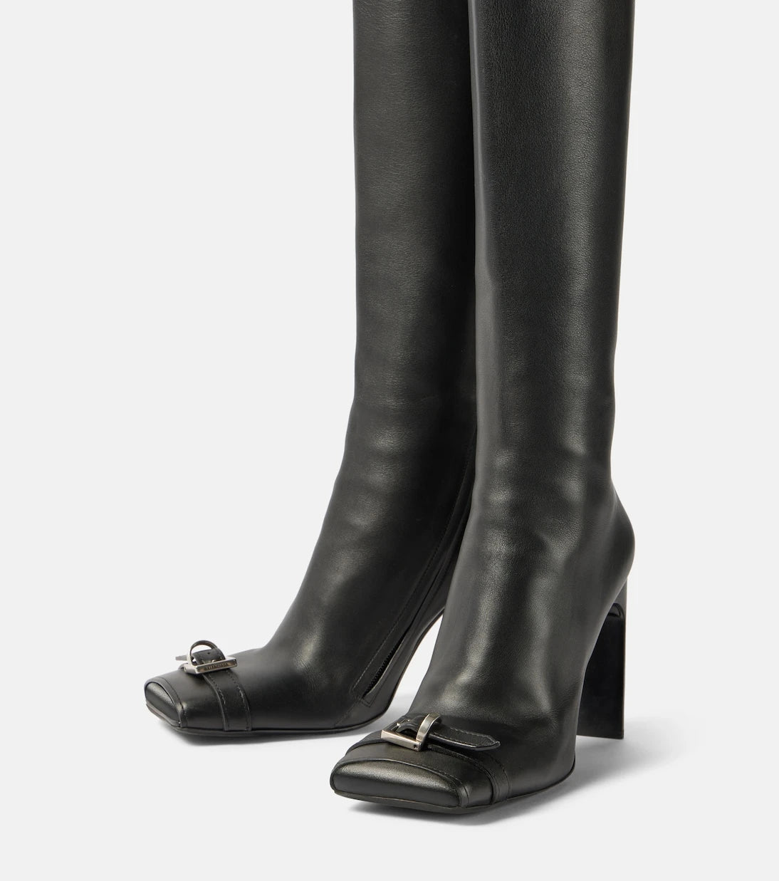 Balenciaga - Bel Air 100 leather knee-high boots