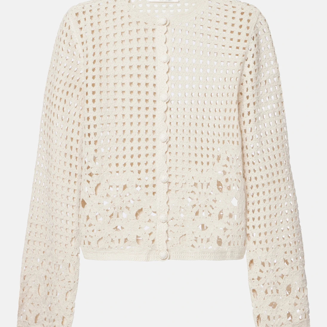 Frame - Postcard crochet cotton cardigan