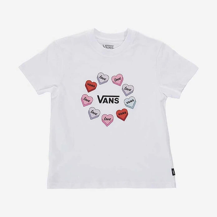 Детска памучна тениска Vans Candy Hearts