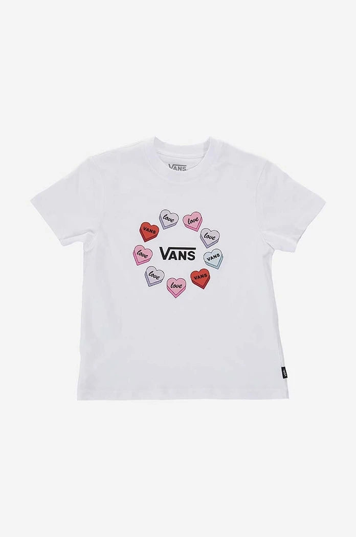 Детска памучна тениска Vans Candy Hearts