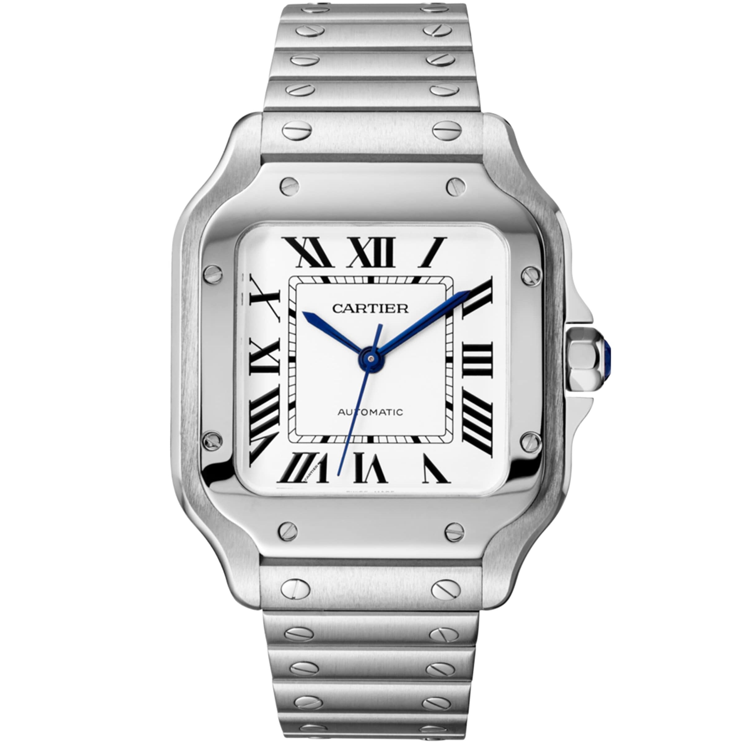 Stainless Steel Santos de Cartier Watch 35.1mm