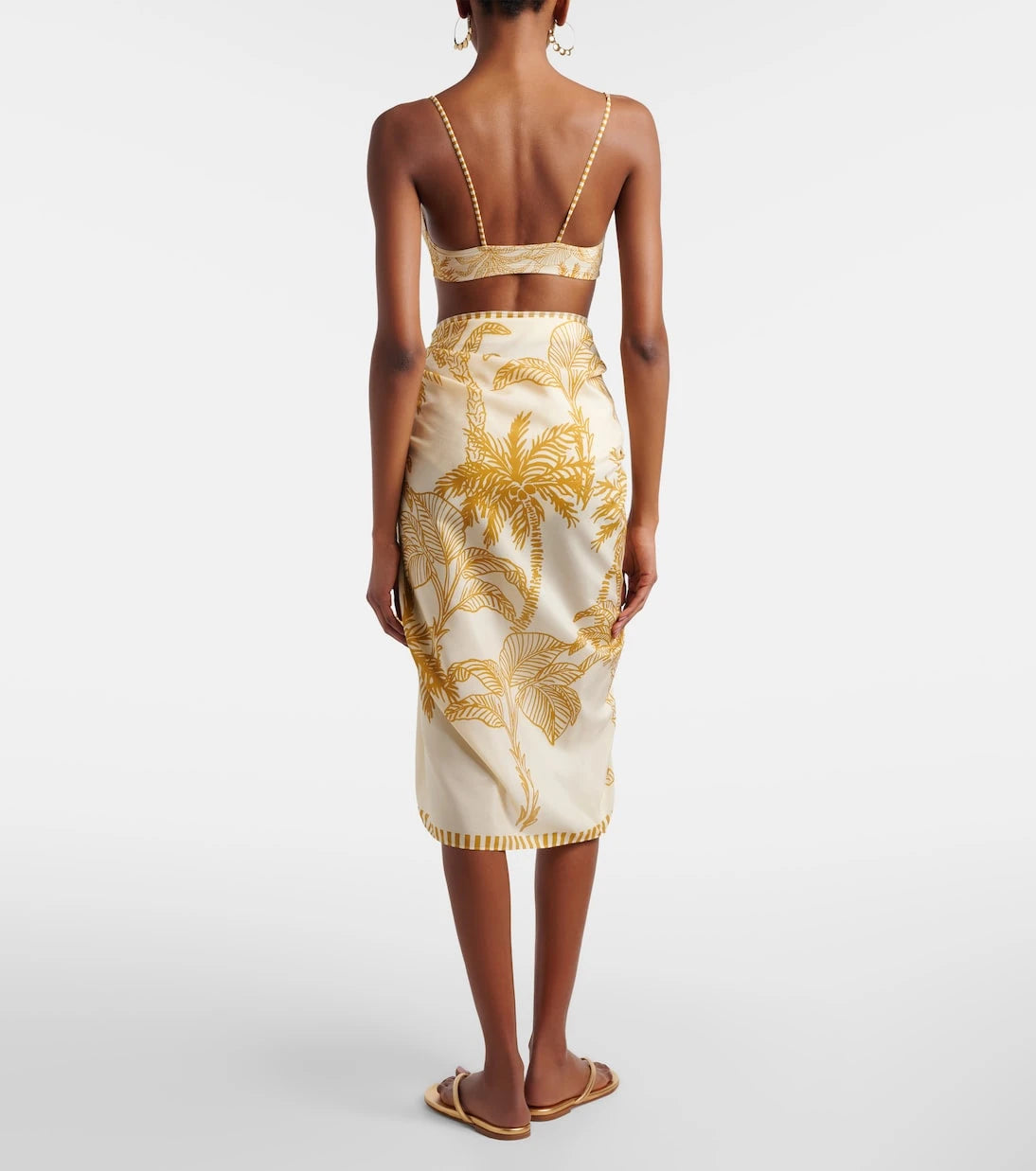 Eres - Jungle printed cotton and silk beach cover-up