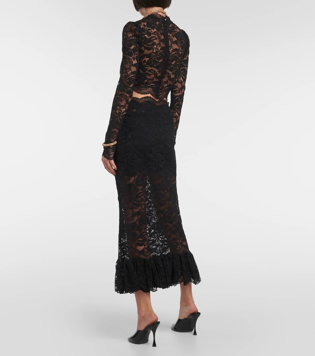 Rabanne - Floral lace top