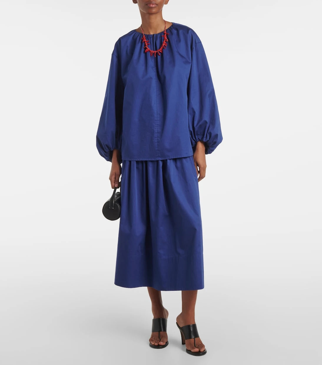 Joseph - Puff-sleeve cotton blouse