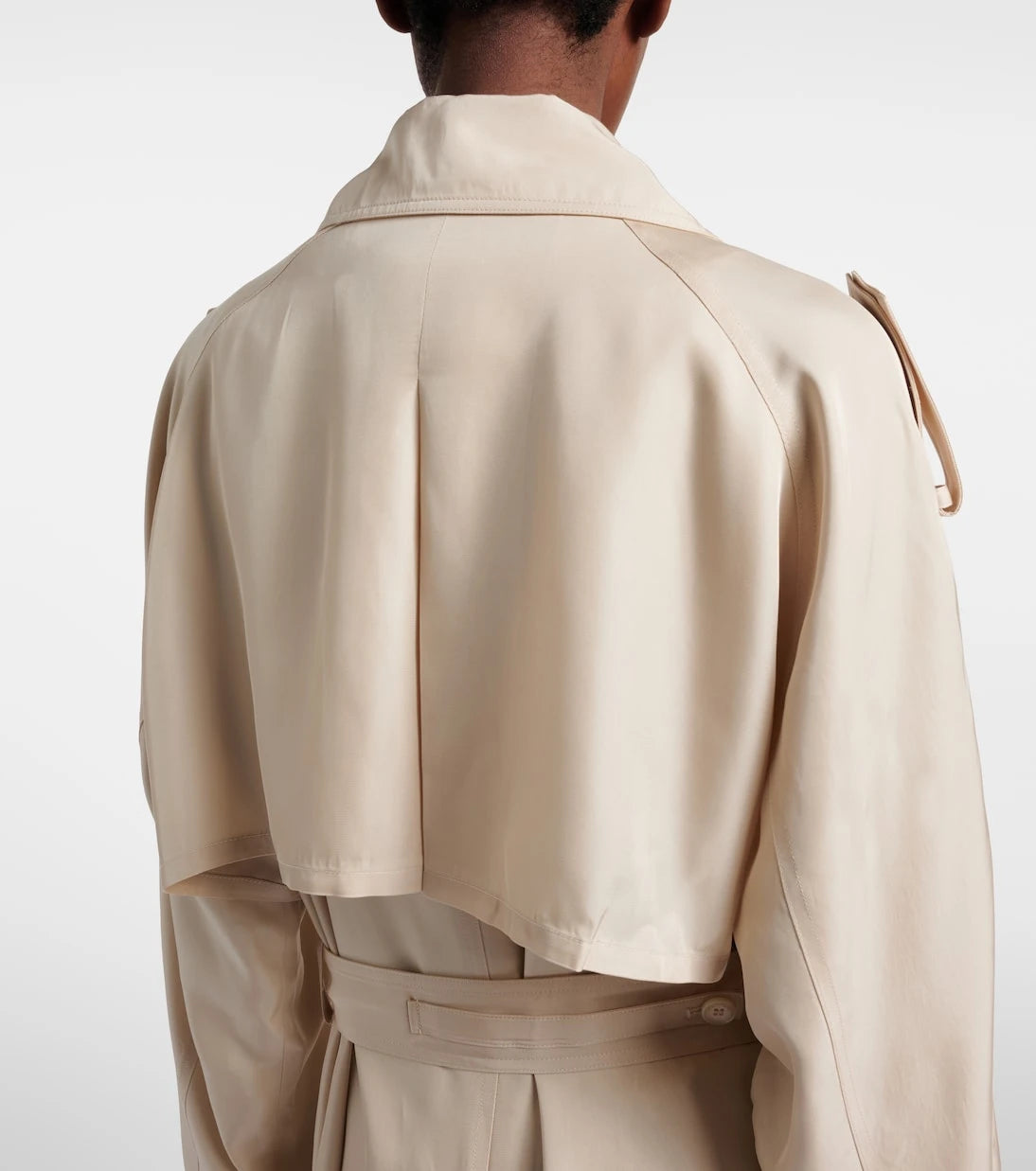 The Frankie Shop - معطف ترنش "فيرون" oversized من التويل