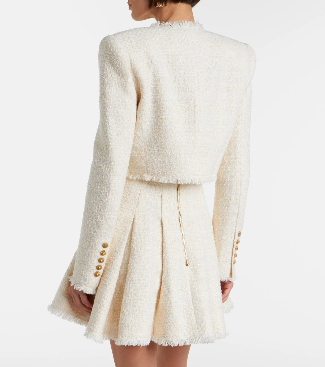 Balmain - Cropped tweed jacket