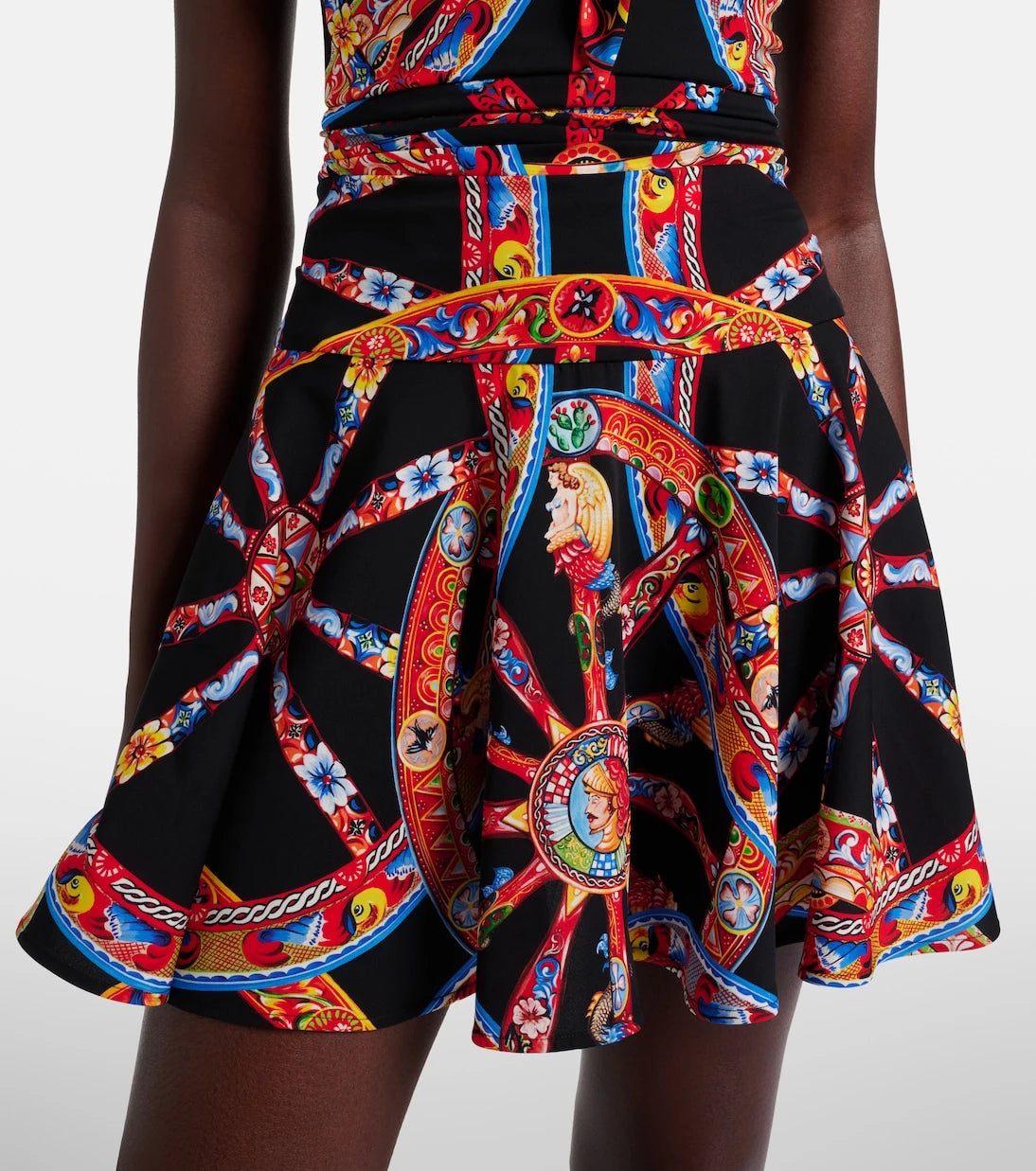 Dolce&Gabbana - Printed silk-blend minidress