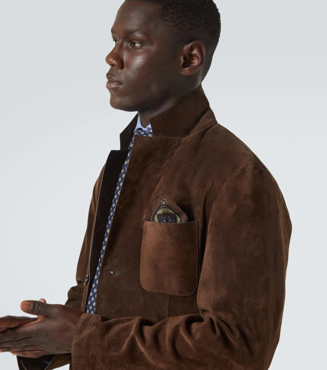 Dunhill - Printed silk pocket square