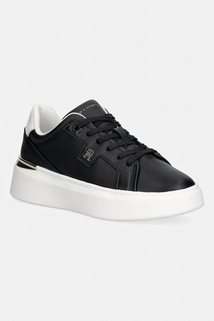 Tommy Hilfiger TH CHIC PLATFORM kadın deri spor ayakkabı