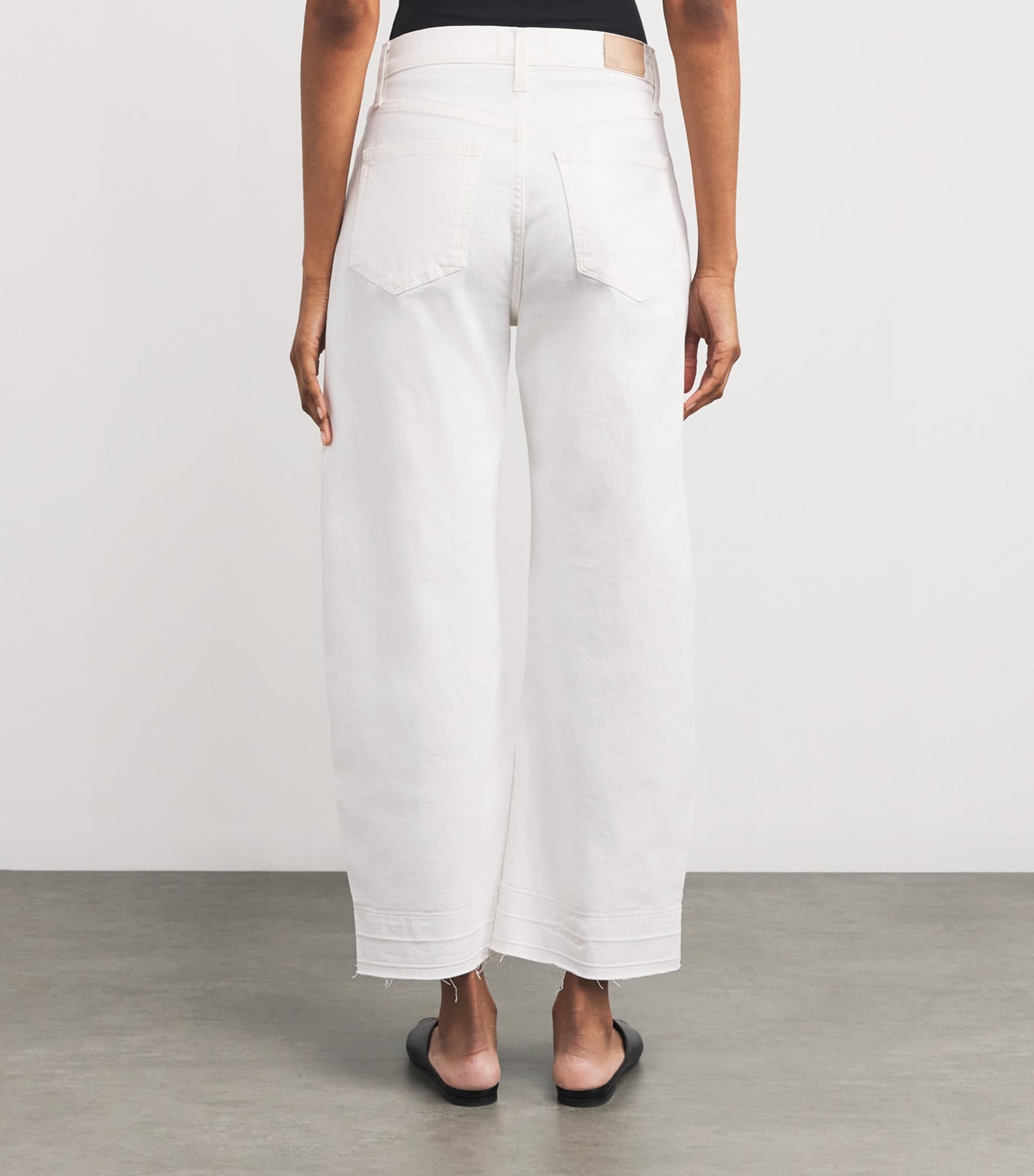 Ivory Arellia High-Rise Barre-Leg Jeans