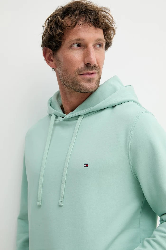 Tommy Hilfiger kapüşonlu erkek pamuklu sweatshirt