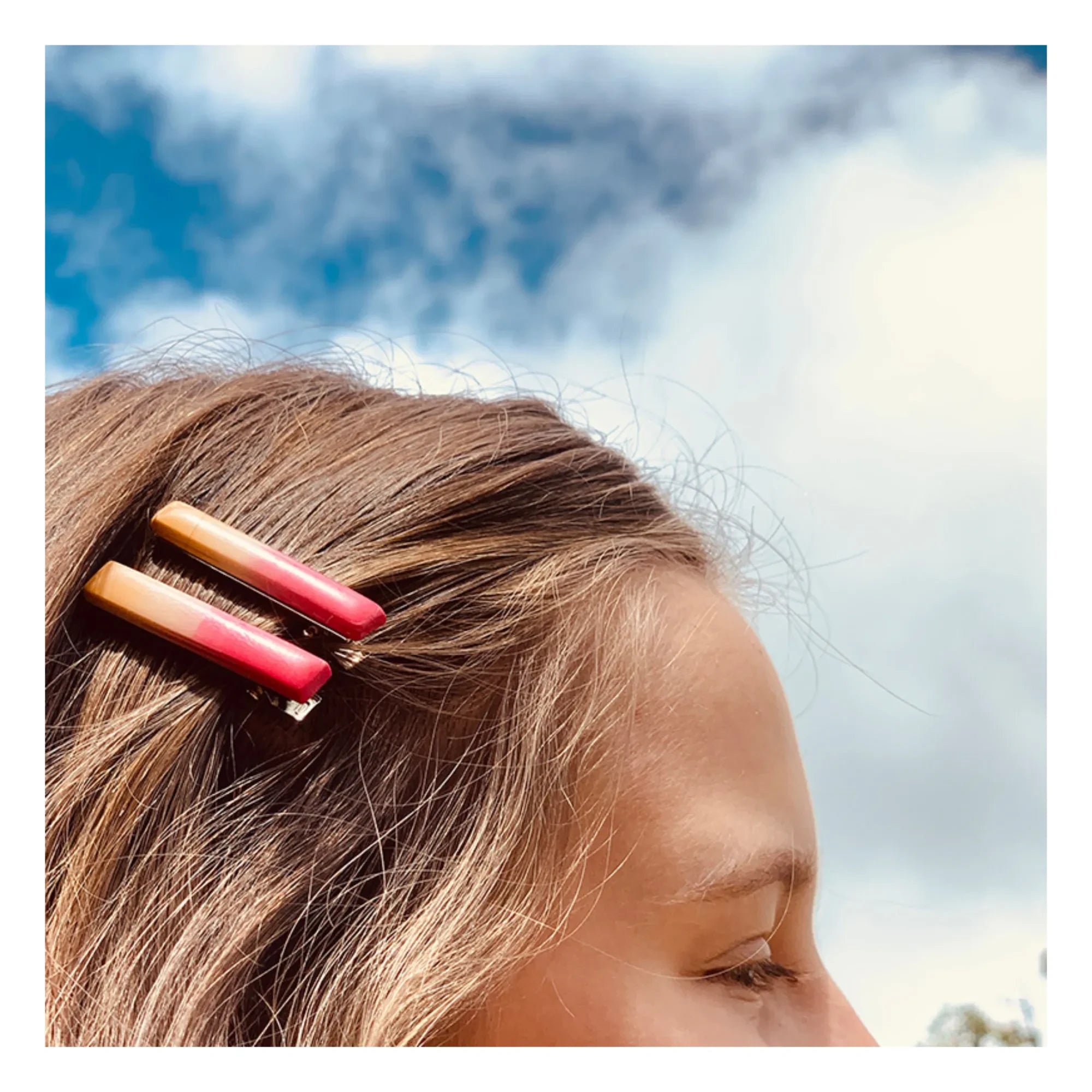 Beauw - Hair Clips - Set of 2 | Fuchsia