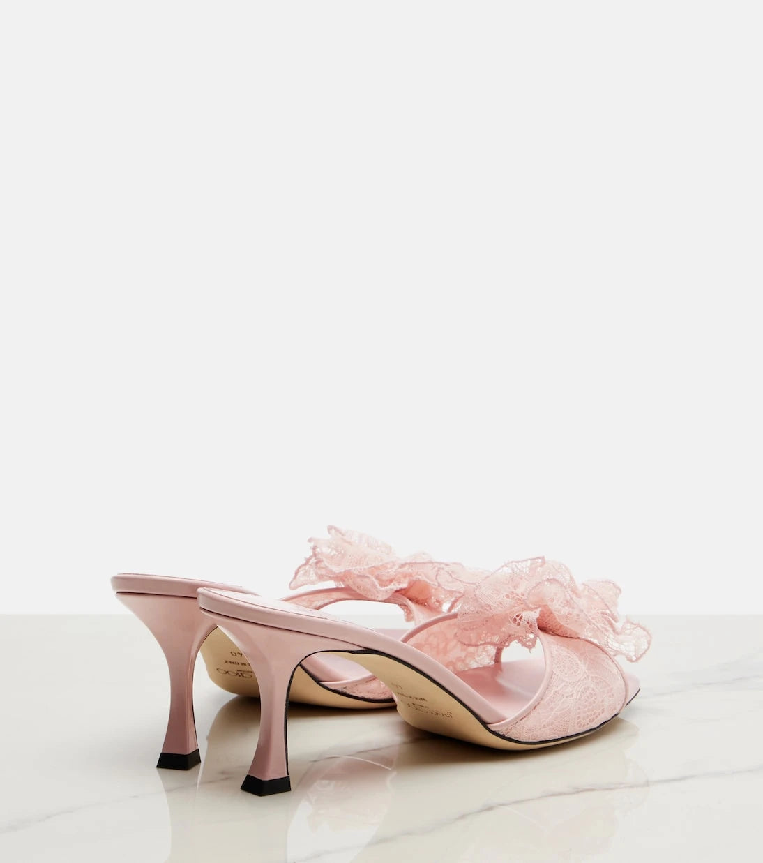 Jimmy Choo - Skye Corsage floral-appliqué lace mules