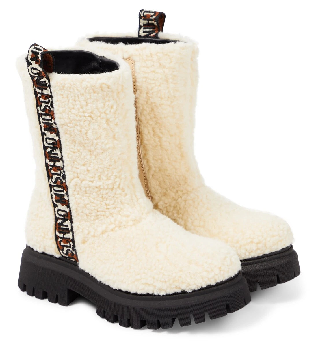 Moschino Kids - بوت طويل بطبعة الدب