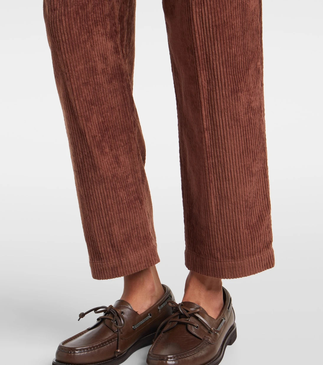 Brunello Cucinelli - Cotton corduroy wide-leg pants