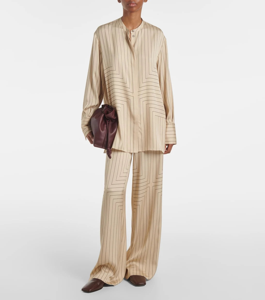 Joseph - Athena striped silk-blend shirt