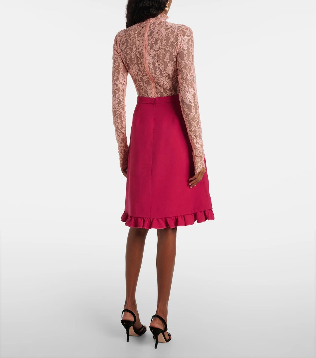Valentino - Crepe Couture ruffled miniskirt