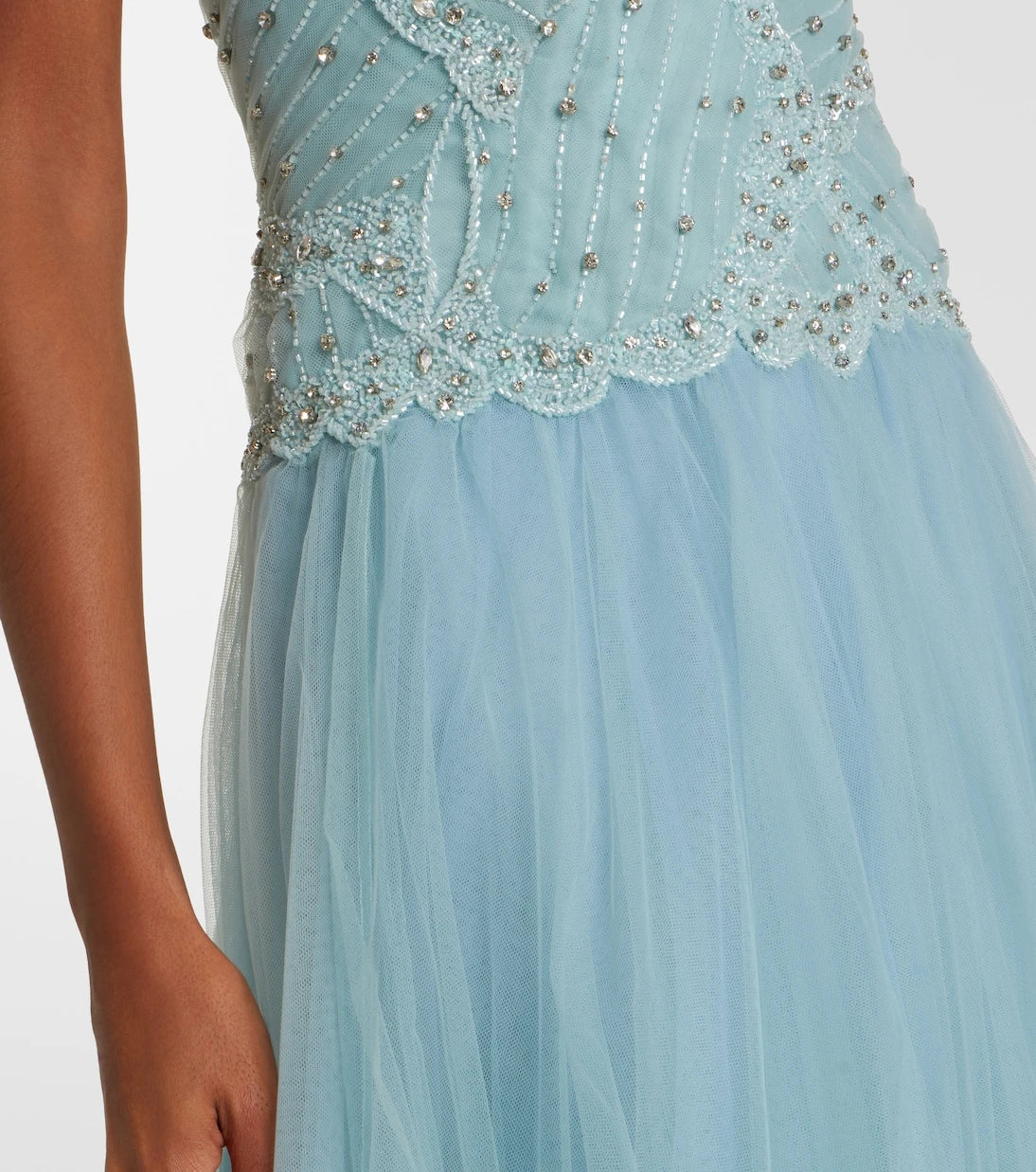 Costarellos - Vivienne embellished tulle gown