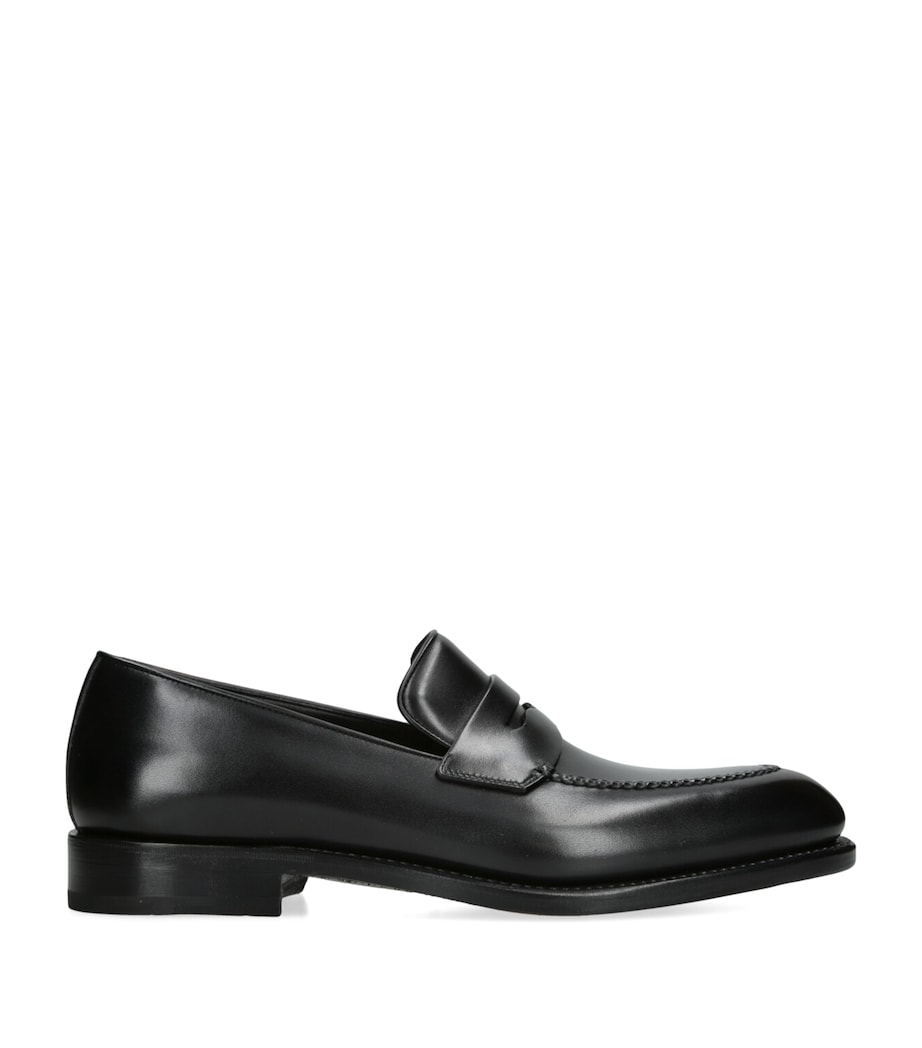 Salvatore Ferragamo Leather Brandy Loafers