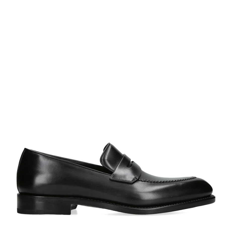 Salvatore Ferragamo Leather Brandy Loafers