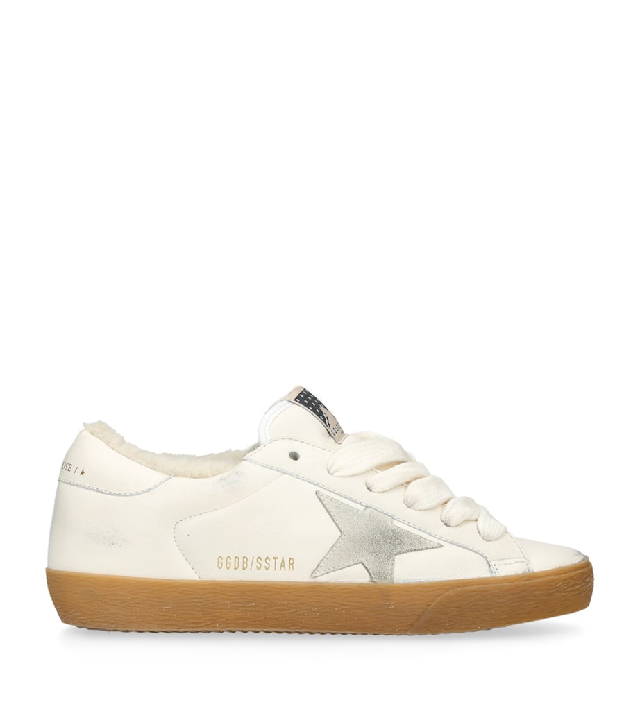 White Leather Super-Star Sneakers