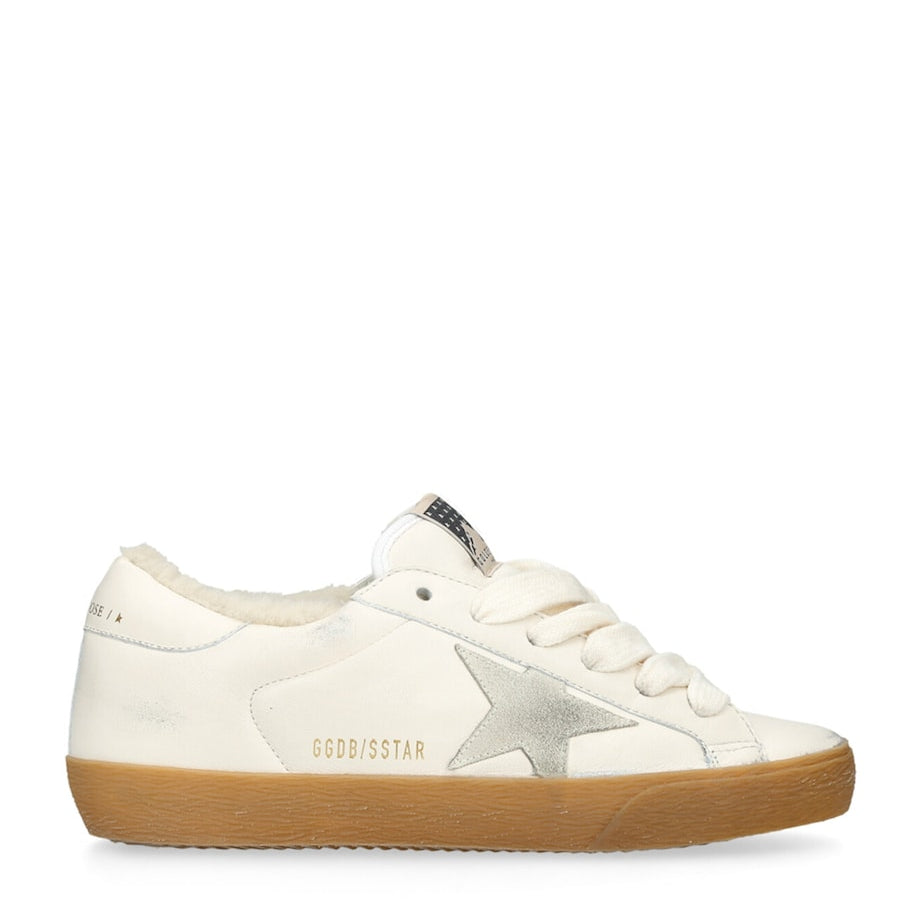 White Leather Super-Star Sneakers