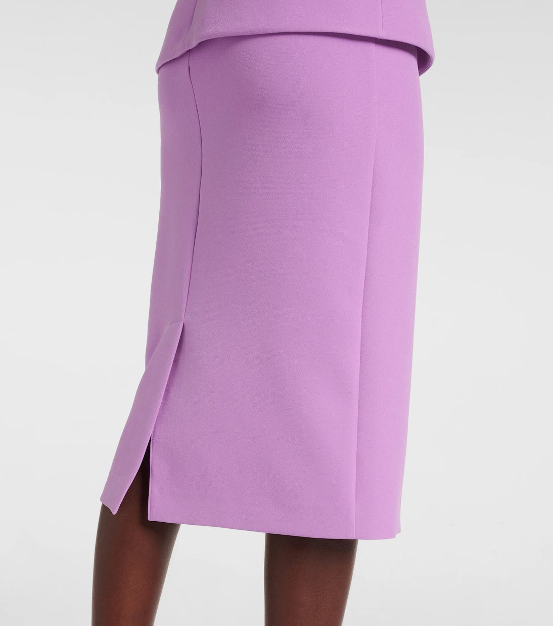 Safiyaa - Loura draped peplum crêpe midi dress