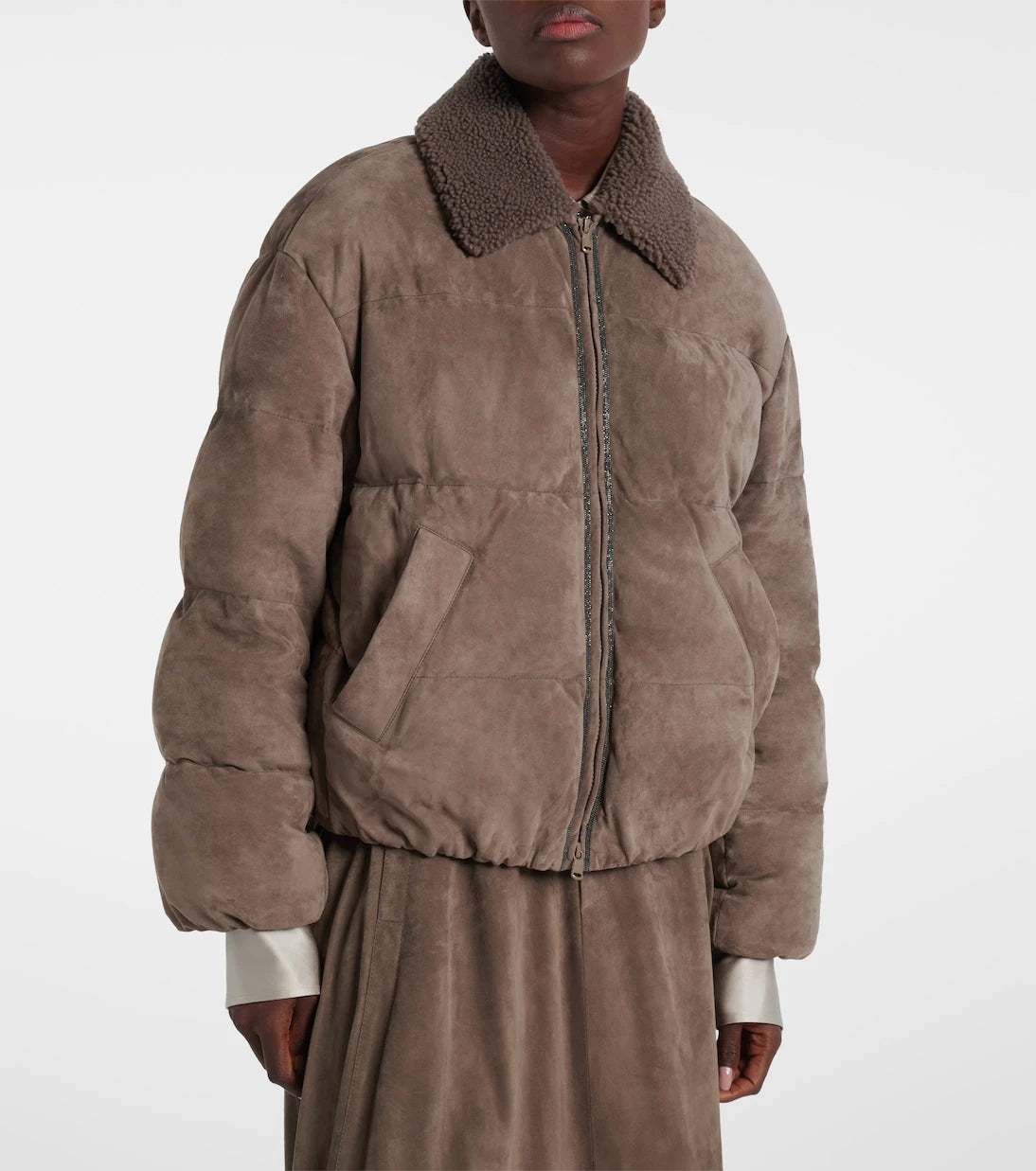 Brunello Cucinelli - Suede down jacket