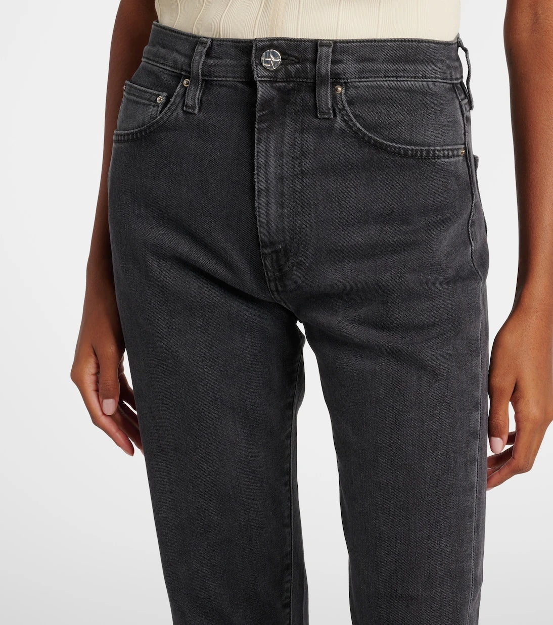 Toteme - Mid-rise twisted-seam straight jeans