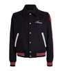 AMIRI Black Wool-Blend Bones Varsity Jacket