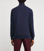 Cotton-Blend Polo Pony Quarter-Zip Sweater