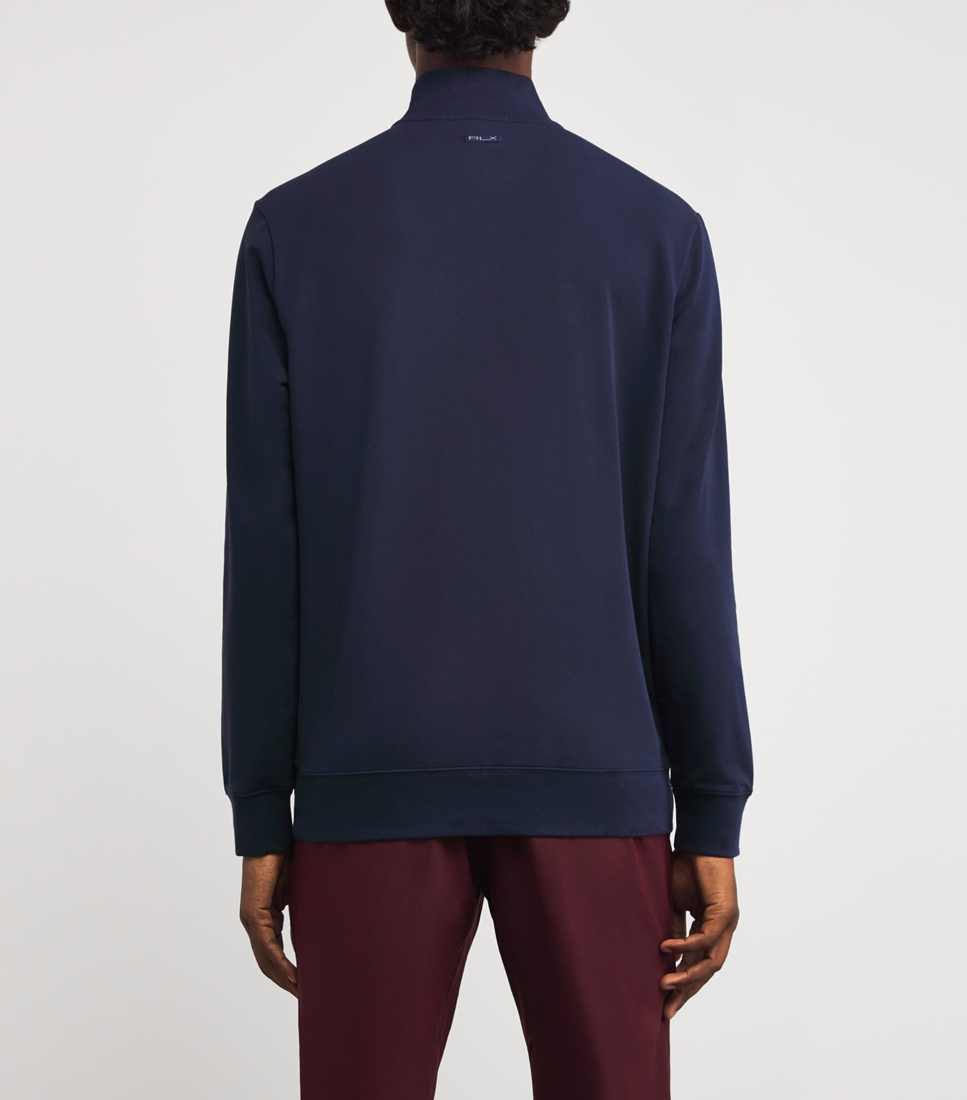 Cotton-Blend Polo Pony Quarter-Zip Sweater