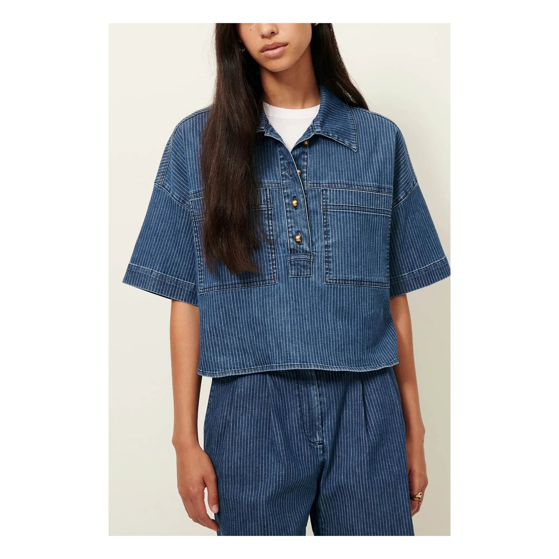 Sessùn - Newport Stripes Shirt | Blue