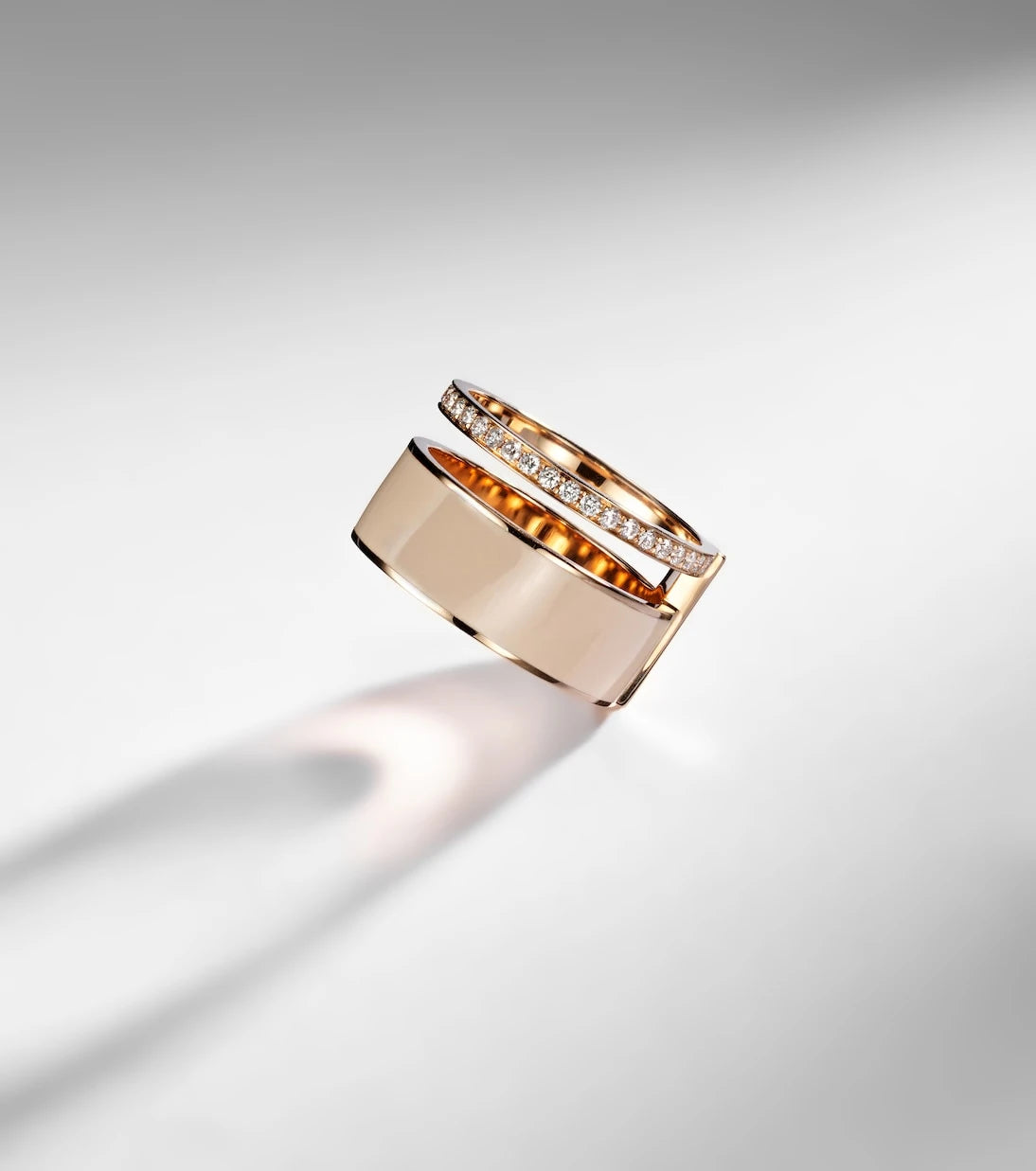Repossi - Berbere Module 18kt rose gold ring with diamonds
