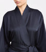 Navy Silk Sabine Long Robe