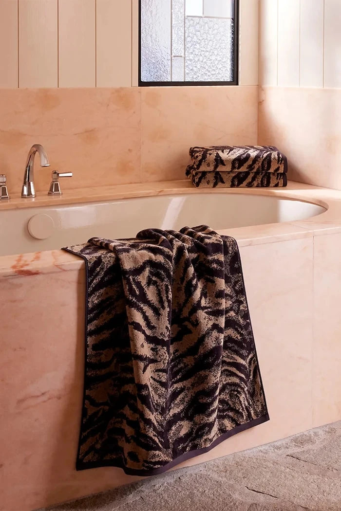 Kenzo KFAUVE Naturel Orta Pamuklu Havlu 70 x 140 cm
